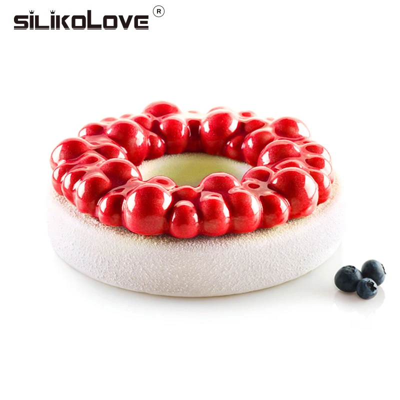 SILIKOLOVE Вишневый пузырь силиконовая форма с короной для торта десерты мусс домовой 3D формы для выпечки, кухонные принадлежности легко DIY Инструменты для выпечки