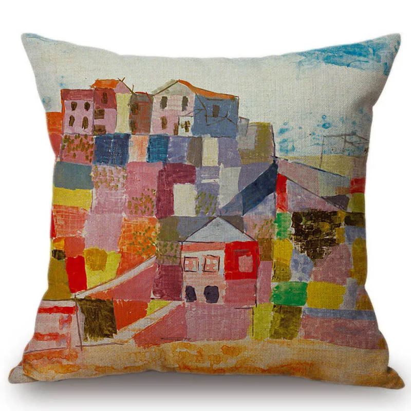 18 &quotВинтажная Современная картина маслом украшение декоративная подушка чехол