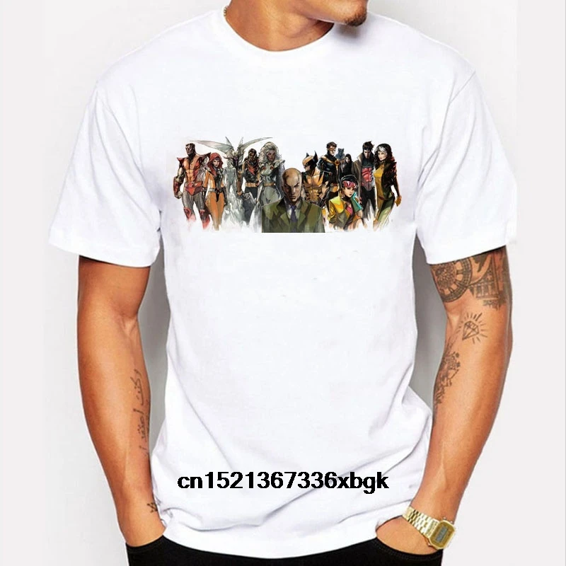 Gildan Brand T-shirt Men Fashion X-Men Apocalypse All Hero T shirt Shirt Homme Tshirt Funny Tee Cool | Мужская одежда