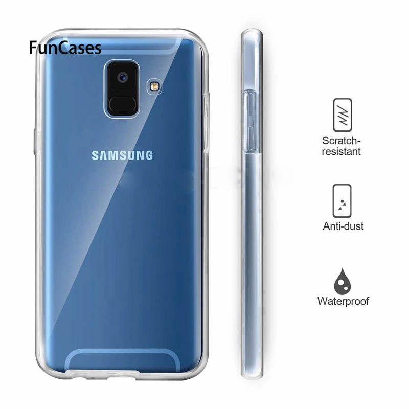 Чехол для Samsung Galaxy A7 A750 A6 A8 J4 J6 J8 2018 s9 s8 Plus Note 9 8 360 градусов мягкий силиконовый