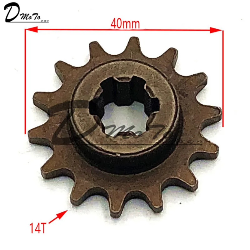 Зубчатая шестерня T8F 11 14 17 20 T зубчатая для 47cc 49cc Minimoto Mini Dirt Pit Bike Мопед
