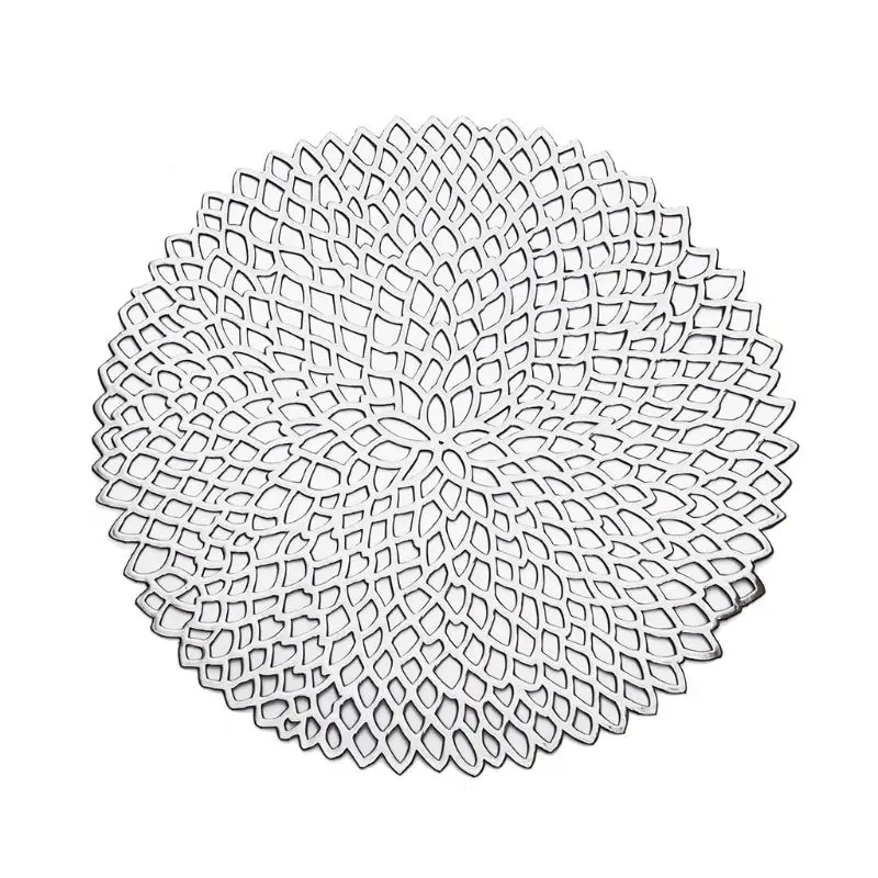 38 см круглый обеденный коврик для посуды декоративные металлические подставки