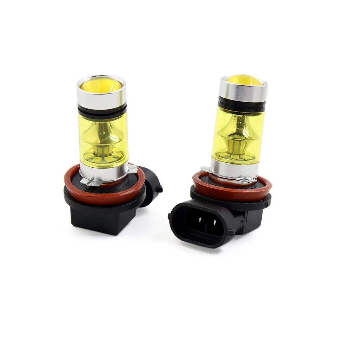 

uxcell 2Pcs 2835 Car H11 H8 LED Fog Driving Headlight Yellow Light Lamp Bulbs