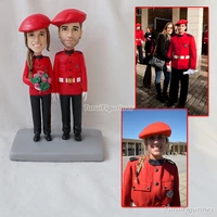 two people airline stewardess figurines custom bobblehead company by turui figurines personalized sculpture hand crafed