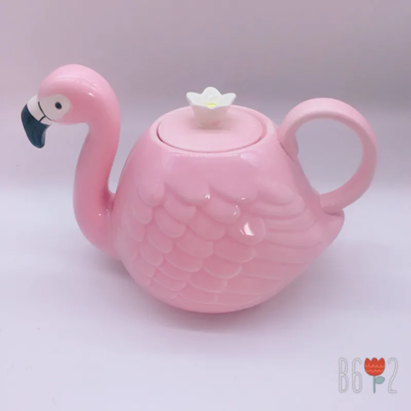 Серия фламинго розовые 3D оригинальные изящные керамические кружки блюдо с