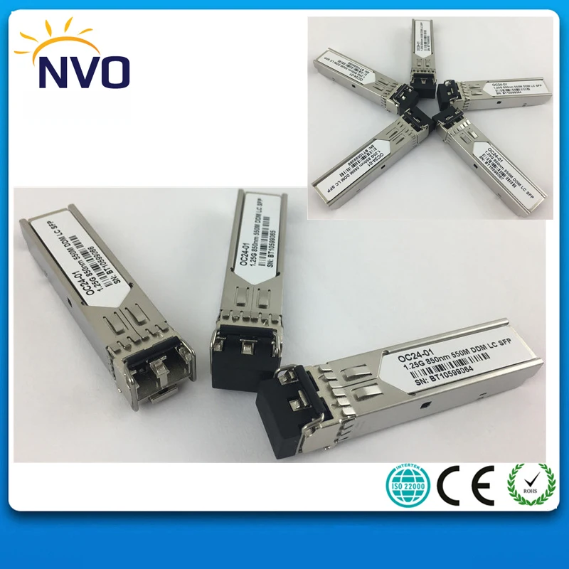 Бесплатная доставка 1 25G MM DX 850nm 550 M LC DDM волоконно оптический SFP трансивер 550nm SPF