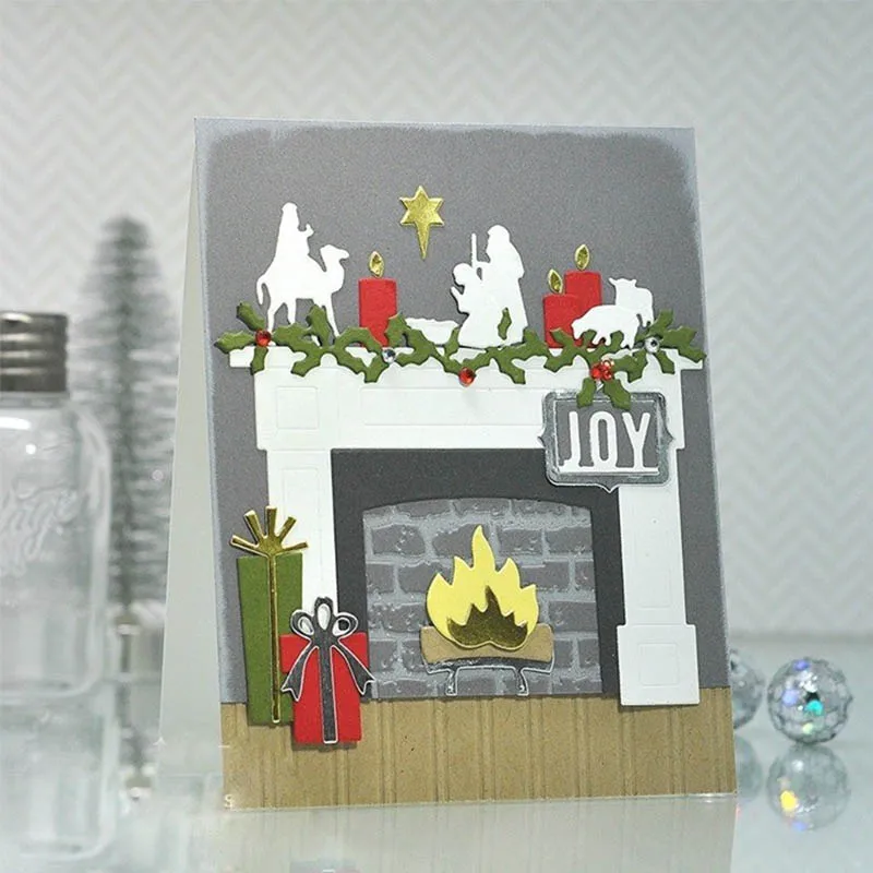 День рождения Иисуса сцен металла резки трафарет для DIY Скрапбукинг изготовление