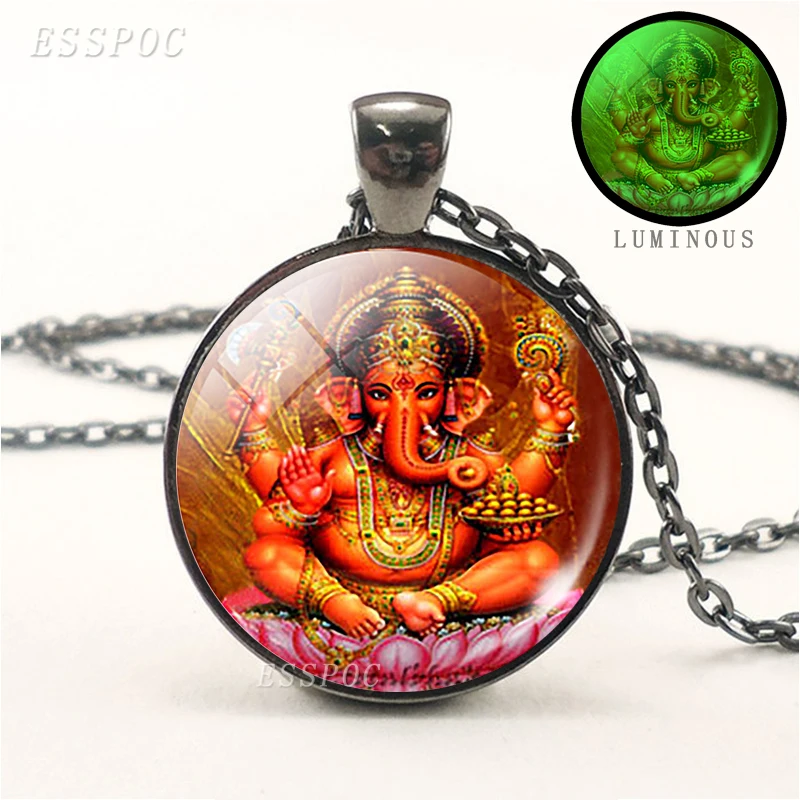 Светящееся ожерелье с мандалой чакрой кулон ом ювелирные изделия для женщин