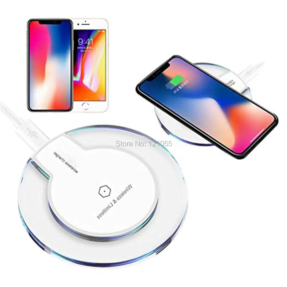 

Original fast charging pad for iphone 14 plus wireless charger QI for Samsung Galaxy Note 8/S6 S7 Edge S8 S8+ adapter 10pcs/lot