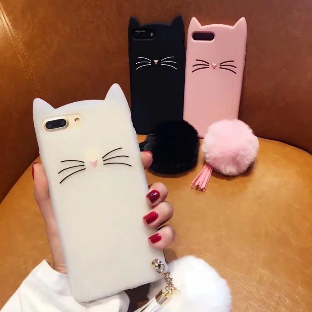 Силиконовый чехол с 3D мультяшным котом для Xiaomi Redmi Примечание 5A 5 &quotмилый