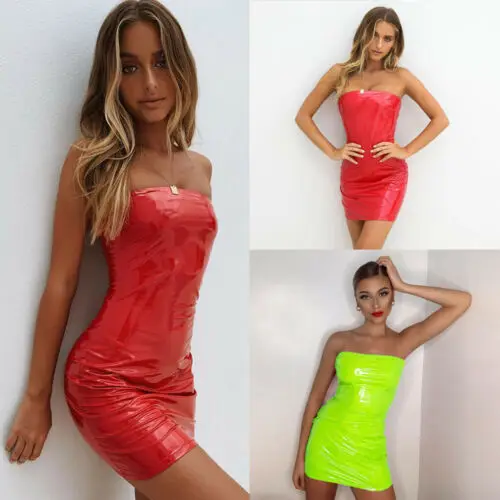 Модные женские туфли летние из искусственной кожи с мокрым эффектом Bodycon повязку
