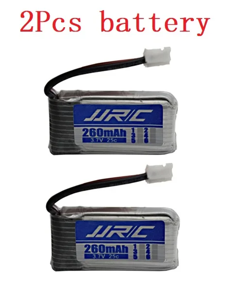 Синий Аккумулятор JJRC H36 3,7 V 260mAh для JJRC E010 E011 E012 E013 Furibee F36 RC части квадрокоптера Lipo батарея и зарядное устройство - Цвет: Синий