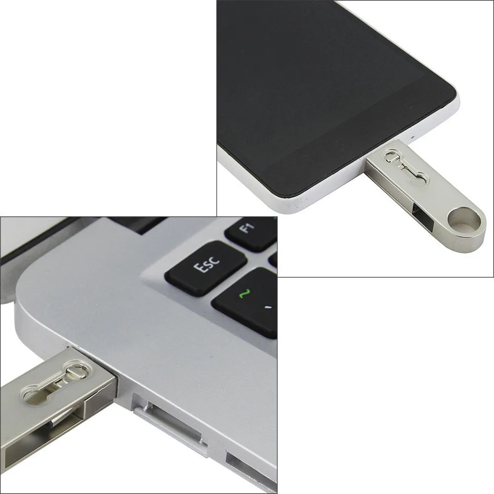 CHYI очень высокая скорость type C USB3.1 двойной OTG USB флешка 64 ГБ флэшки Stick 16 130 м/с
