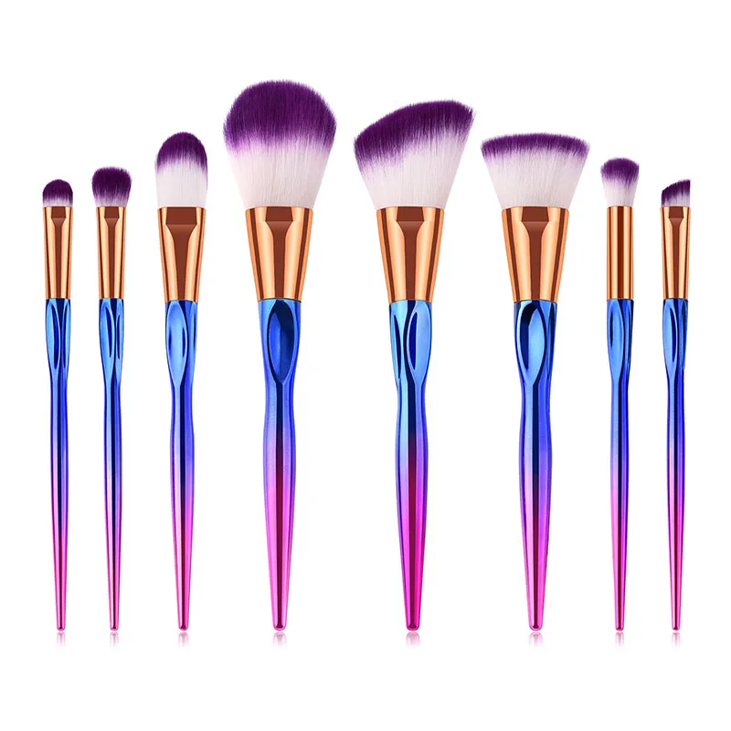 

8PCS Makeup Brushes Set Blushing Eyeshadow Blending Foundation Contour Powder Make up Brush Cosmetic Tool