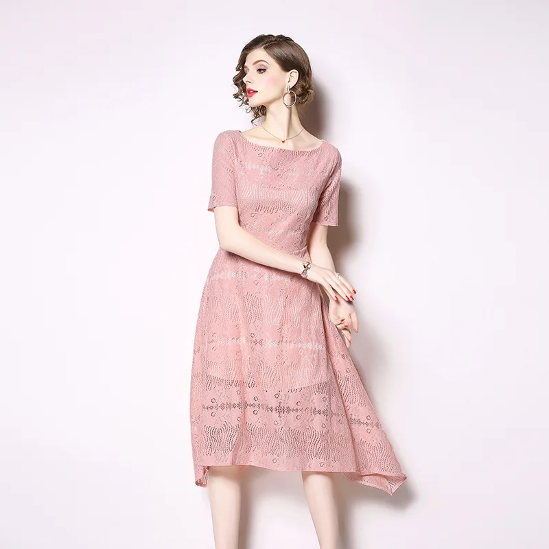Горячая Распродажа Евро американский 2019 новый стиль женское кружевное платье