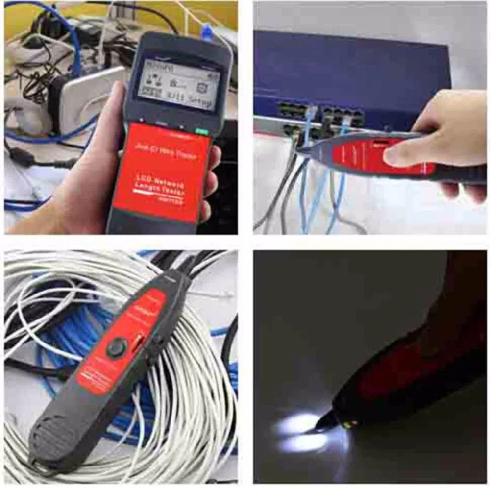 Noyafa NF-8200 LAN RJ45 Тестер кабеля Ethernet сетевой провод трекер длина кабеля тестер с подсветкой ЖК-дисплей