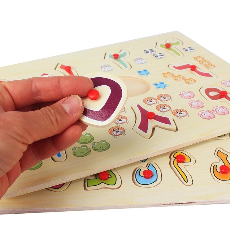 Деревянные игрушки для детей раннего развития с арабскими цифрами пазлы