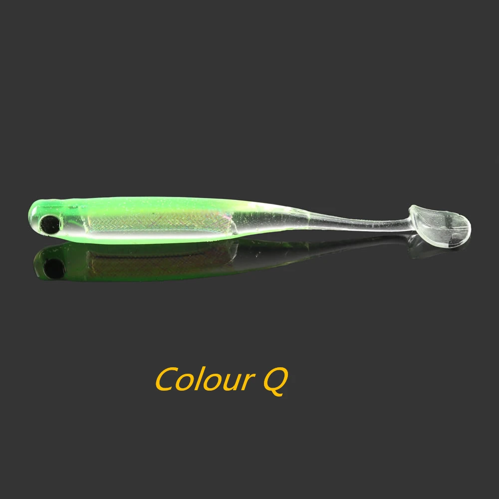 Colour Q Горячие Продаем Мягкие Рыболовные Приманки прикормка 10 см 6 г Поддельные Искусственные Приманки Мягкие Пластиковые Приманки Рыбалка На Спиннинг Телескопический Рыба - Цвет: Colour Q
