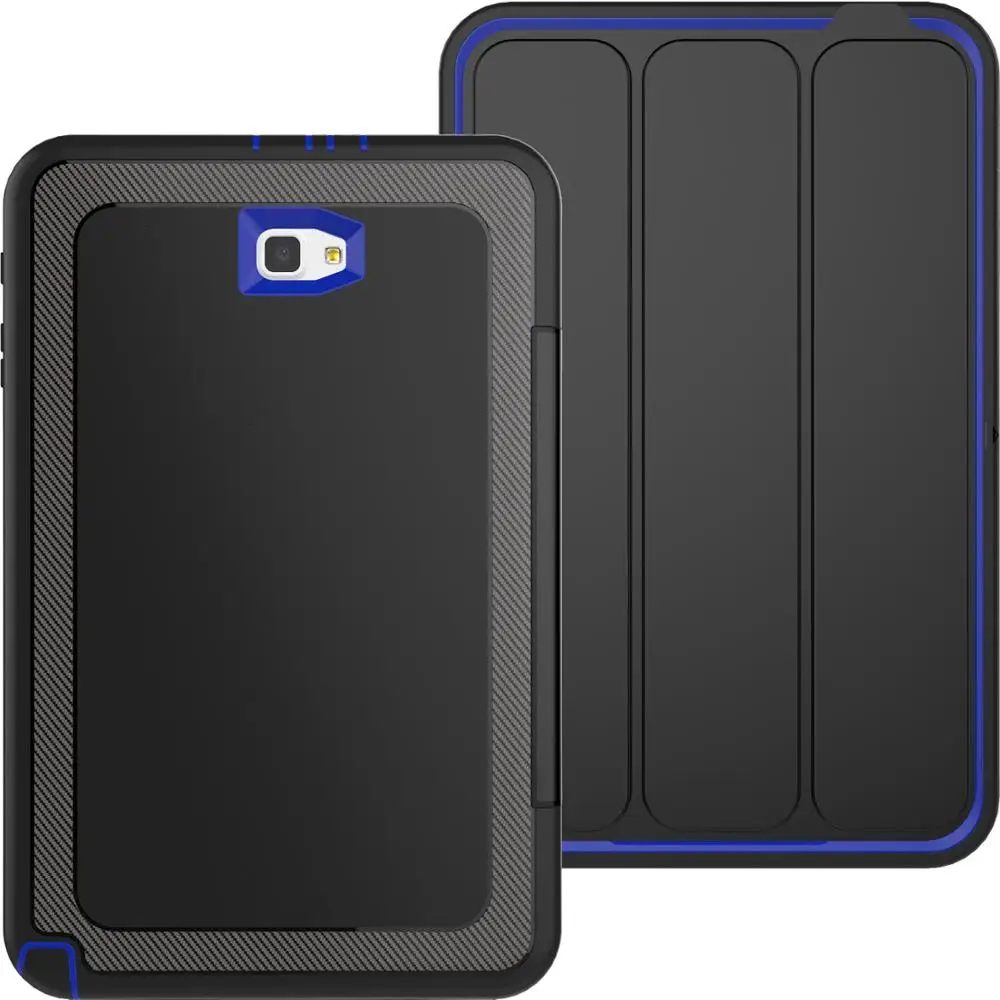 Силиконовый чехол для samsung из искусственной кожи чехол Высокое качество Funda для samsung Galaxy Tab A10.1 Tab A 10,5 ударопрочный чехол - Цвет: Blue(Tab A10.5)