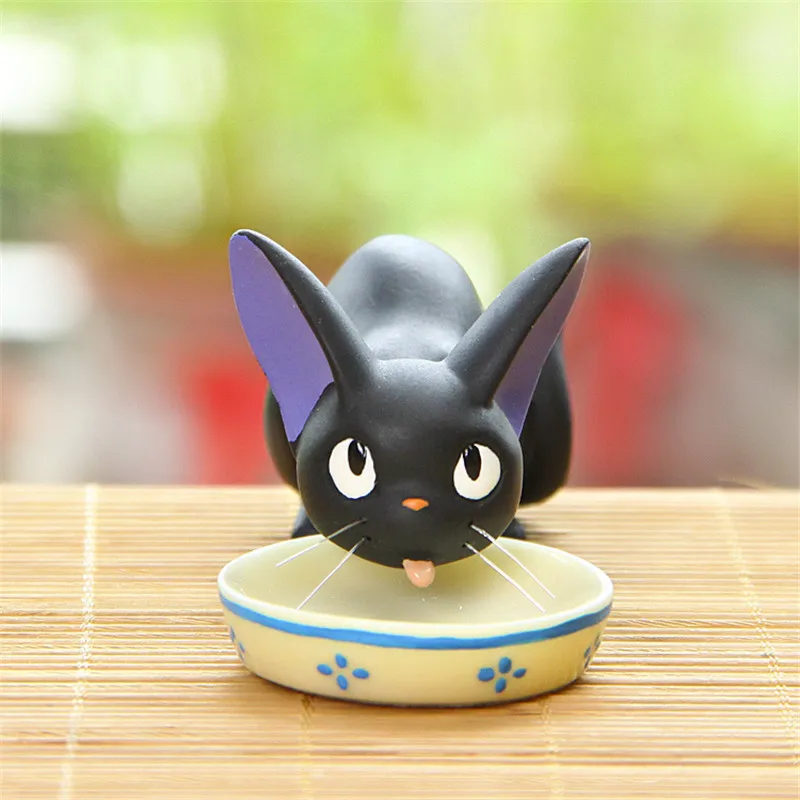 1 шт. большой 10 см Kawaii Ghibli игрушка Miyazaki Kiki служба доставки черный JiJi Кот с чашей