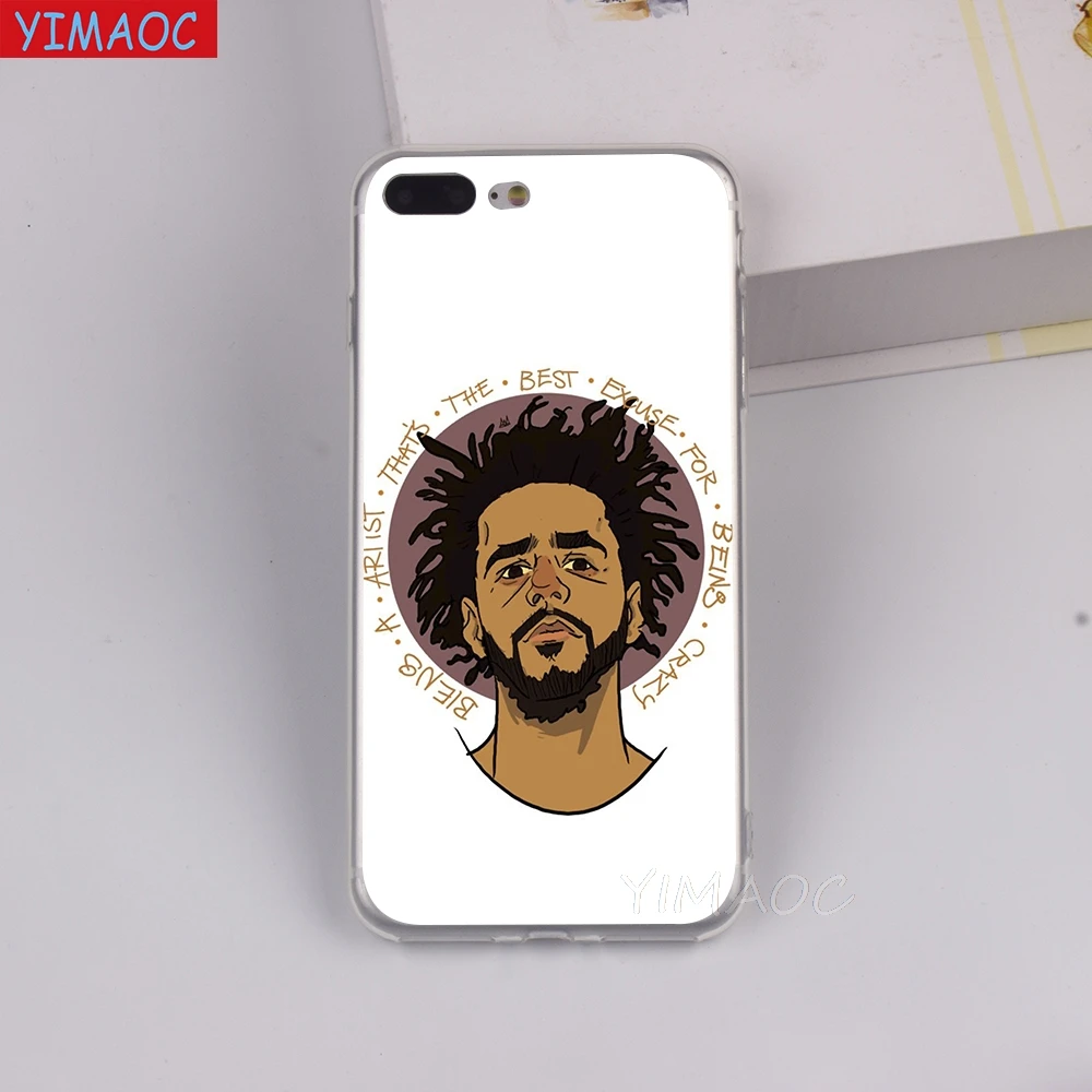 YIMAOC J COLE хип-хоп рэппер мягкий чехол TPU силиконовый для iPhone 8 7 6 6S Plus 5 5S SE X XR XS 11 Pro Max |