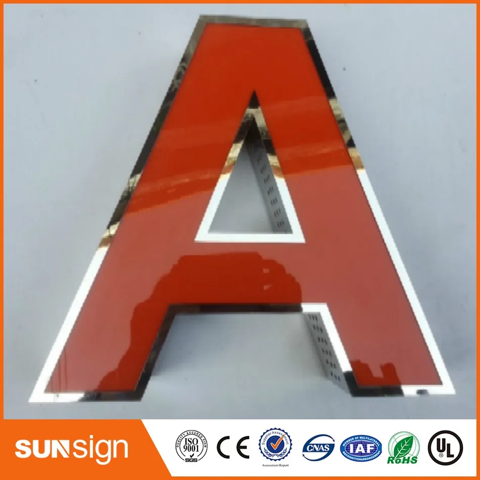 Wholesale stainless steel signs Outdoor illuminated signs