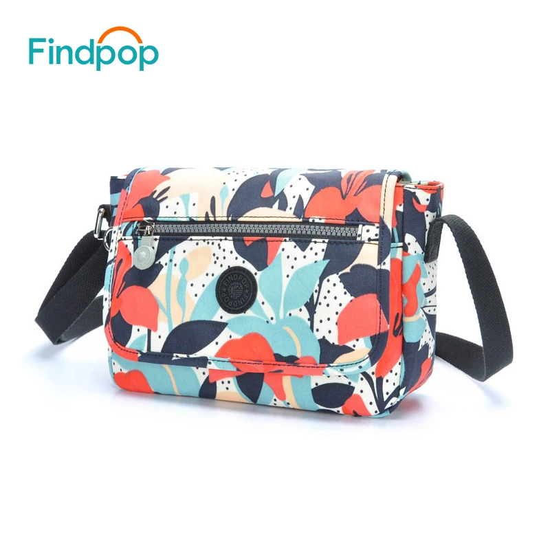 Findpop сумки через плечо с цветочным принтом для женщин 2018 холщовые