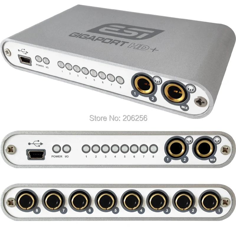 ESI gigaport HD + Высокое качество 24 бит 8 выход USB аудио Интерфейс звуковая