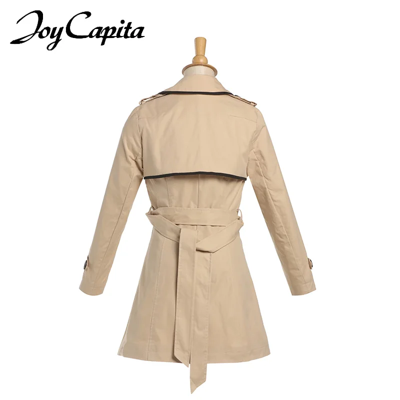 Радость Душу Населения Весна Женщины Черное Пальто С Длинными Рукавами Тонкий