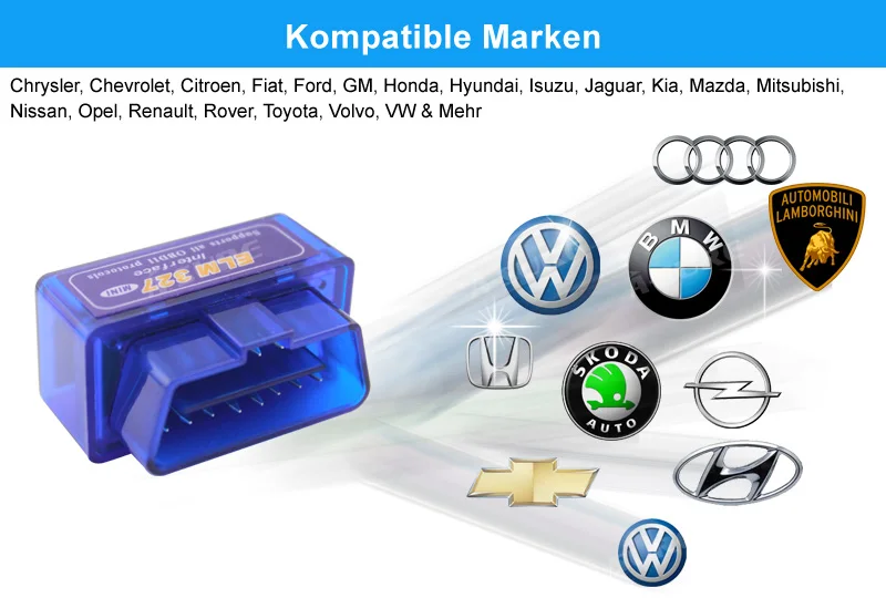 A-Sure Мини ELM327 Bluetooth OBD2 диагностическое устройство интерфейс сканер Android адаптер