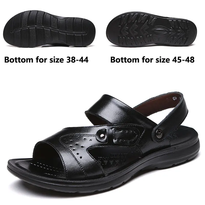 2018 летние мужские модные повседневные сандалии из натуральной кожи в стиле ретро