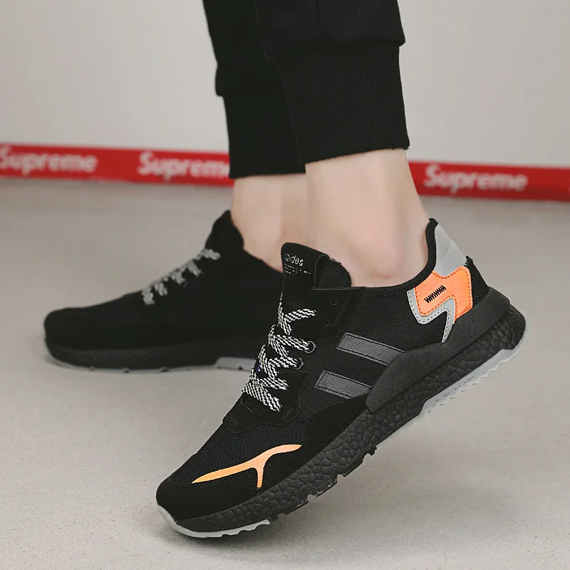 2019 Men Shoes Summer Sneakers Breathable Couple Lover Fashion Lace Up Mens Mesh Flats Shoe Big Plus Size Casual | Обувь