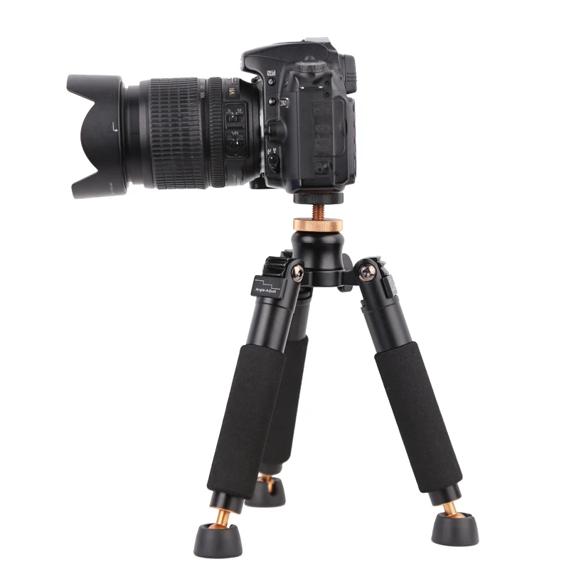 

QZSD Q178 Portable Light Desktop Mini Table Tripod Monopod Base Unipod Support Tripod Stand for DSLR SLR Video Cameras Load 3KG