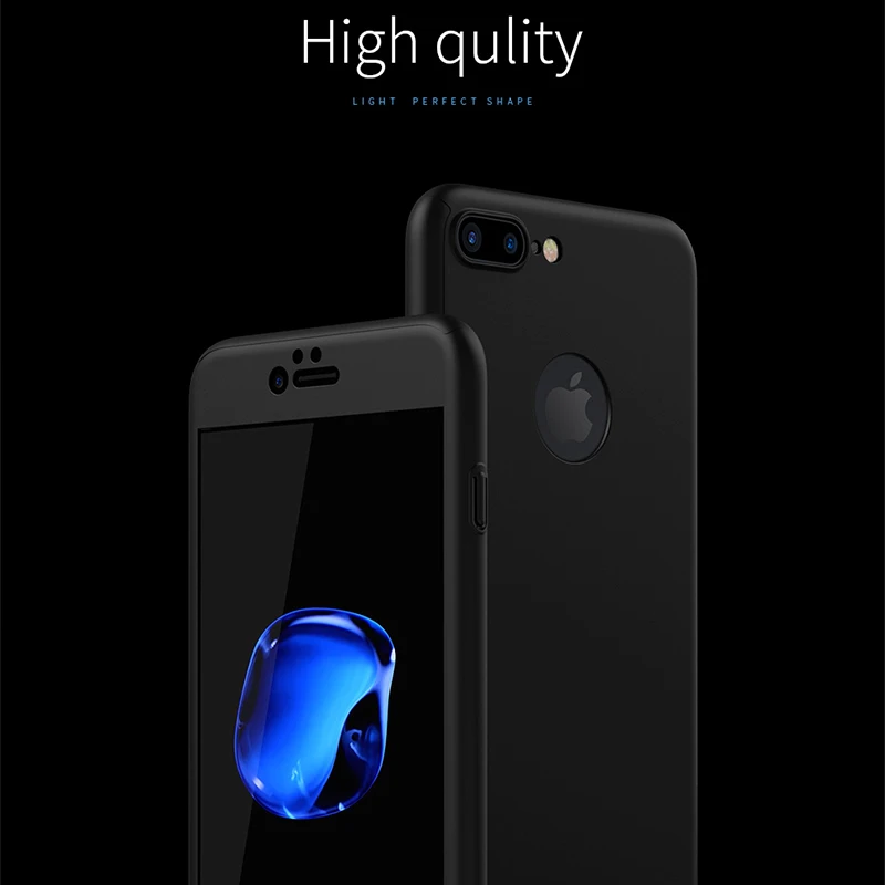 Для Apple iPhone 7 6 Роскошный 360 градусов защитный чехол для мобильного телефона