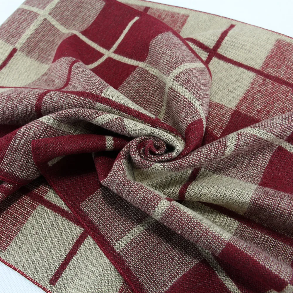 Новейший утолщенный зимний женский и мужской модный клетчатый шарф брендовые