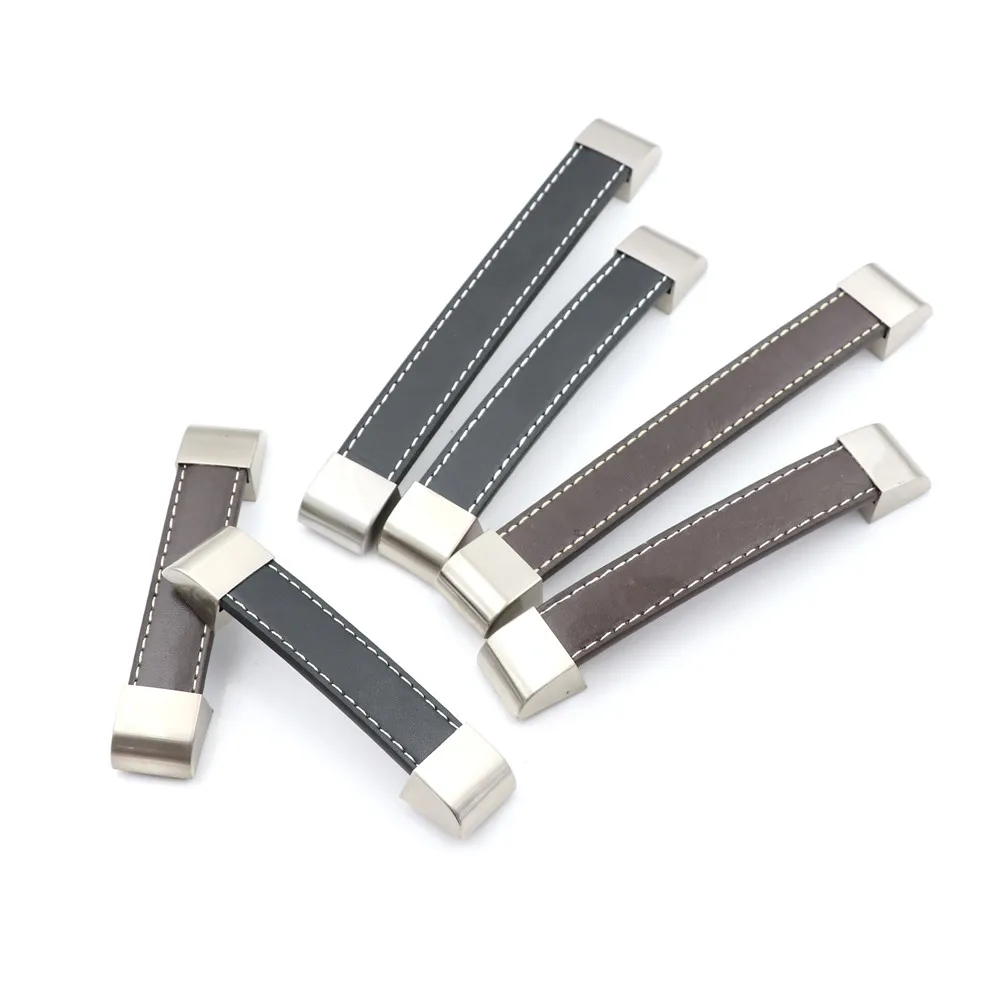 1 шт. кожаная Мебельная ручка выдвижная для кухонного комода Шкаф Дверь шкафа с