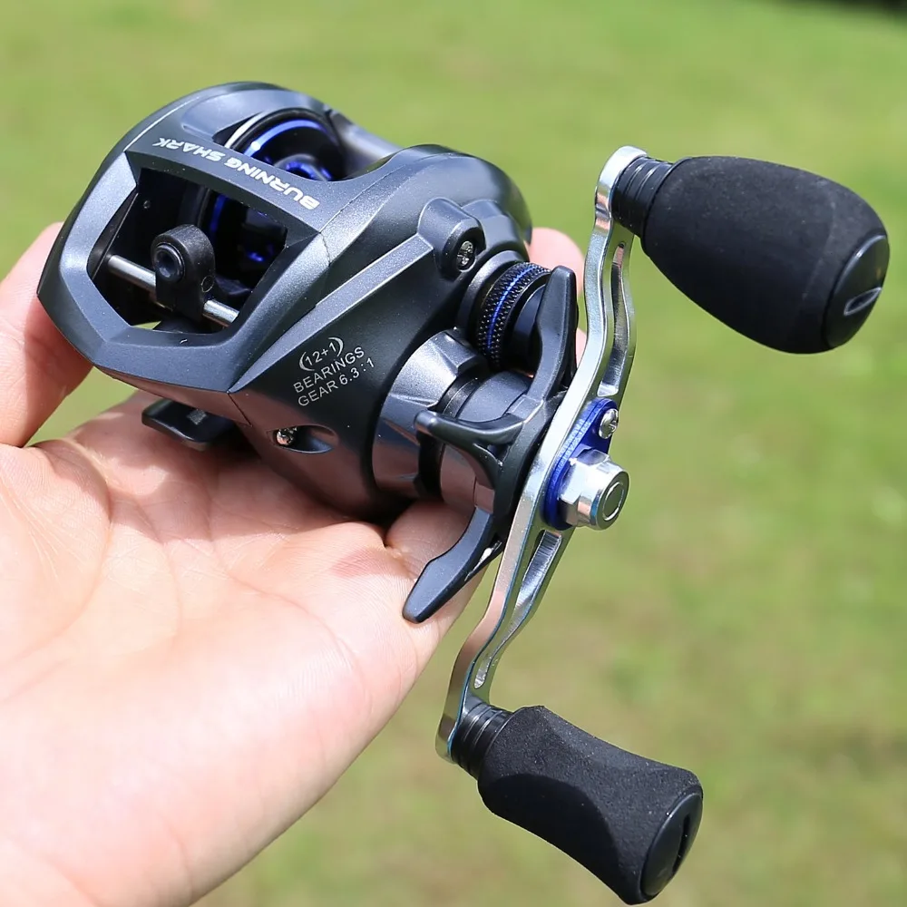Sougayilang 13BB Baitcasting Рыболовная катушка литья Приманка рыболовная Катушка морской