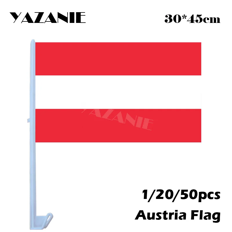 YAZANIE 30*45 см 1/20/50 шт. Австрийские автомобильные флаги и баннеры национальный флаг