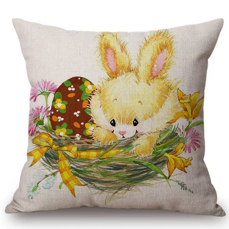 Декоративная подушка в виде кролика с пасхальными яйцами|home decor cushions|decorative cushionshome
