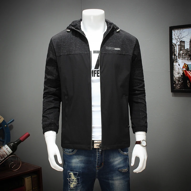 8XL 7XL 6XL 2018 New Mens Autumn Jackets And Coats Classic Casual Long Stand Collar Jacket Free Shipment Black Blue Top |