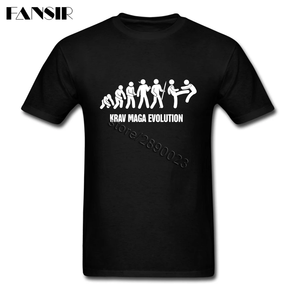 Крав боевые искусства Evolution Camiseta популярных Для мужчин футболки Изделие из
