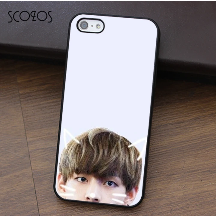Scozos BTS V Ким taehyung Телефон чехол для iPhone X 4 4S 5 5S SE 5C 6 6S 7 8 и плюс # fa163 |