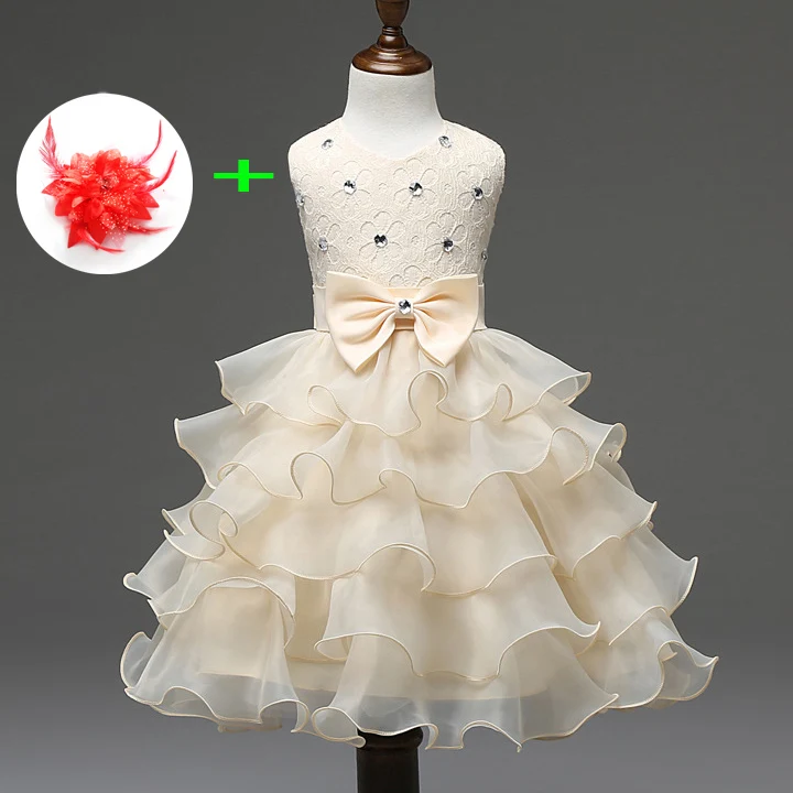 Children Rhinestone Glitz Pageant Wedding Princess Dresses Kids Baby Dress Blue Red White Purple Beige Ball Gowns | Детская одежда и