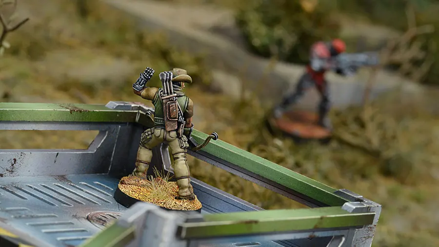 [Loong Way Miniatures] Corvus Belli Infinity 0534 HARDCASES 2 го неравномерного фронтиста 32 мм Металлические