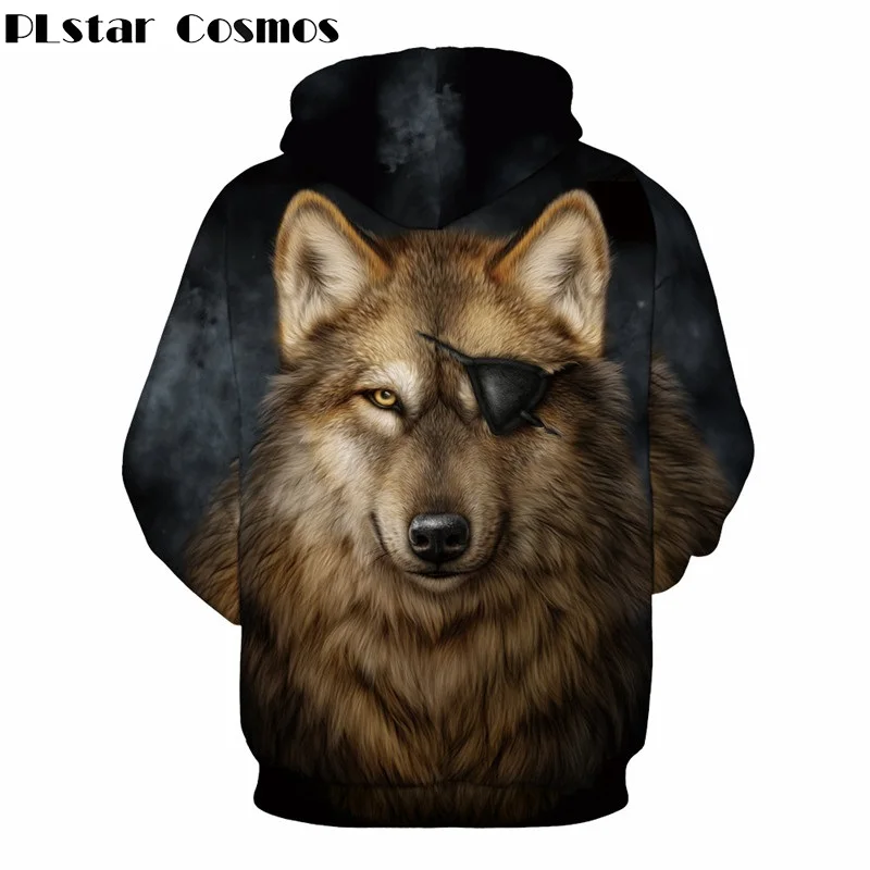 

PLstar Cosmos Hot Sale Fashion Pocket Hoodies 3d Wolf Hoodie Men/Women Sweatshirt Female Sweatshirts Digital Printed Tracksuit