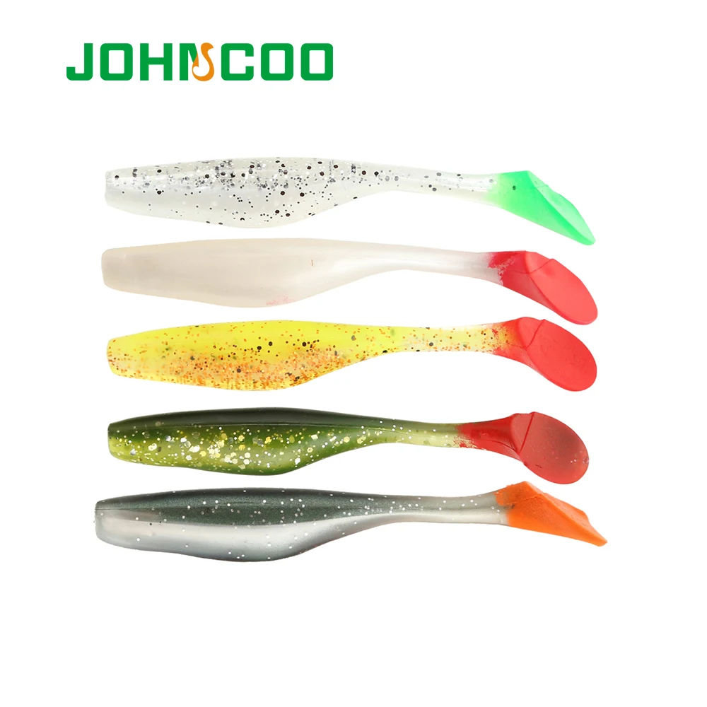 JOHNCOO приманка для рыбалки, Мягкая приманка, 6 шт., 9 см, 5,3 г, мягкий червь, силиконовая приманка, плавательная приманка, Воблер для окуня