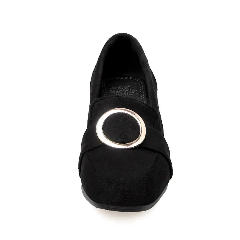 Smeeroon/Новые модные туфли-лодочки с квадратным носком обувь для отдыха женские