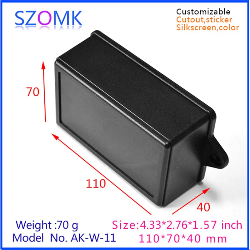 Szomk diy корпус для электроники пластиковый ящик инструментов (1 шт.) 110*70*40 мм