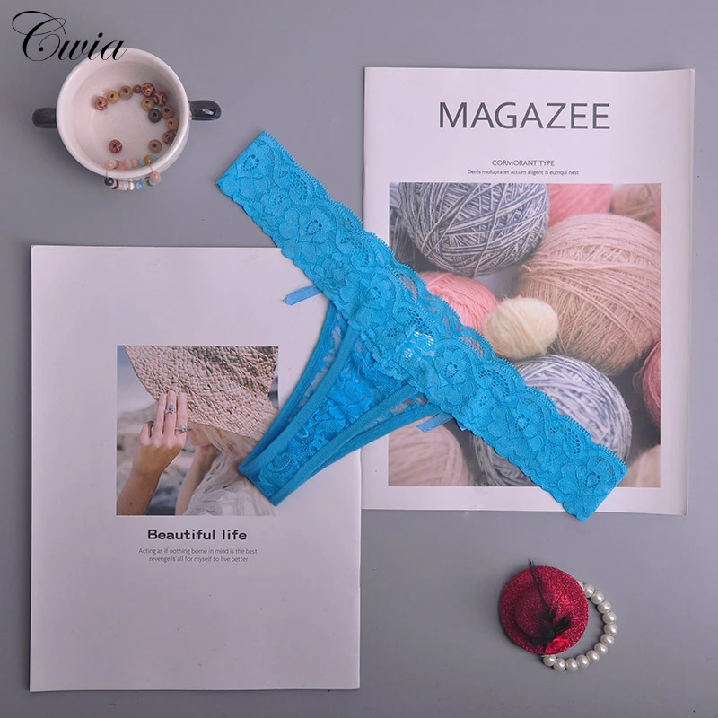 Сексуальное прозрачное кружевное женское белье с высокой талией, стринги размера плюс, стринги, нижнее белье, трусики, женские трусы с Т-образной спинкой, 2 шт./лот zhx99 - Цвет: ac121lan