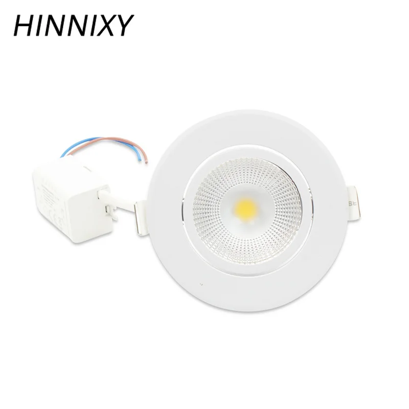 Hinnixy LED 5 Вт потолочные светильники 75 мм с отверстием COB точечная лампа круглая
